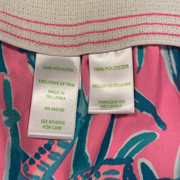 Lilly Pulitzer Rylan Short Mandevilla Pink Extra Lucky size XL - Picture 4 of 6